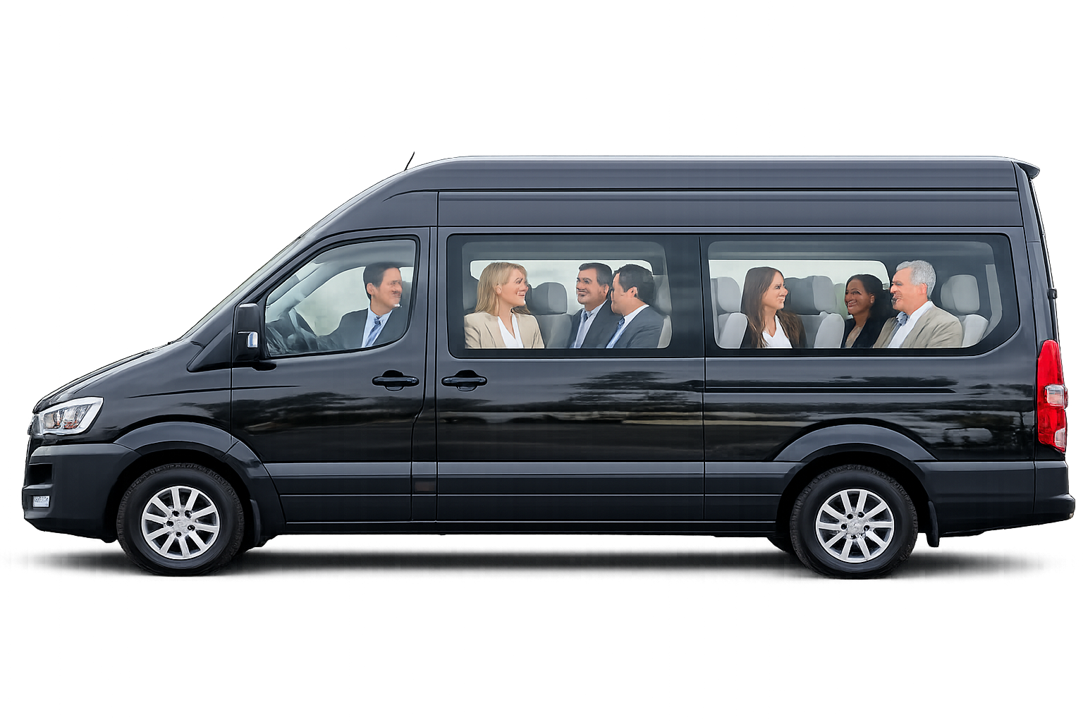 Van Go Urban con pasajeros ejecutivos